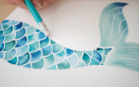 Mermaid Tail Drawing