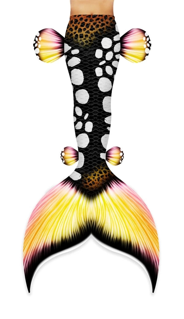Panther Fish Mermaid Tail