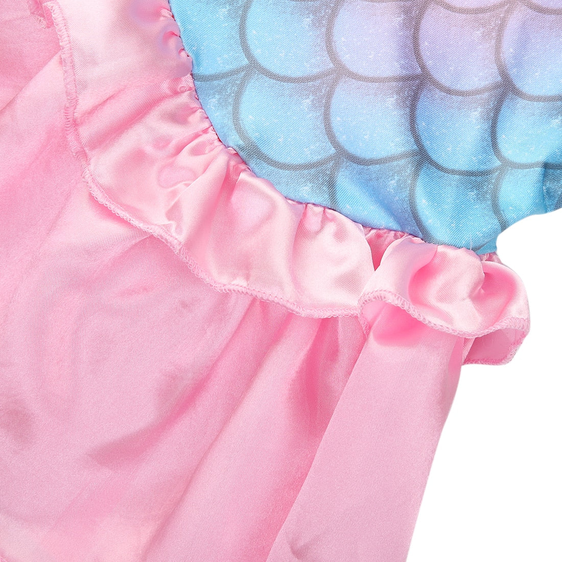 Pink Top Mermaid Tail Kids Dress