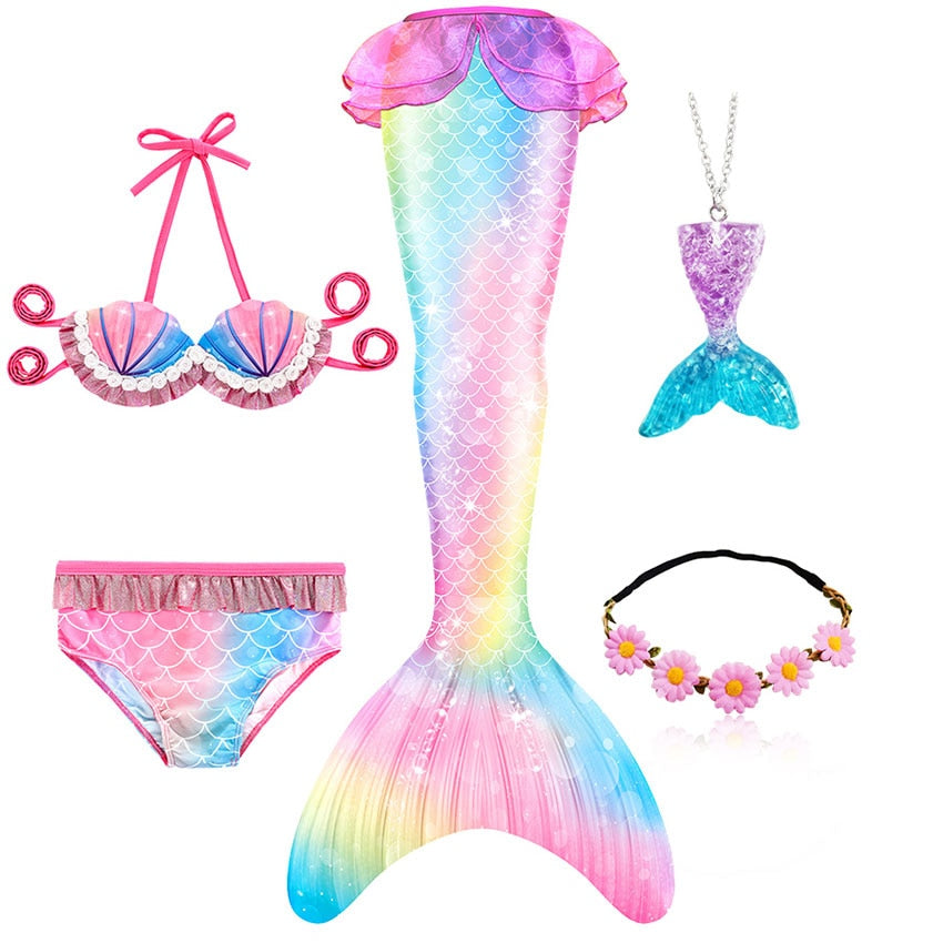 Mermaid Tail Swimsuit Set