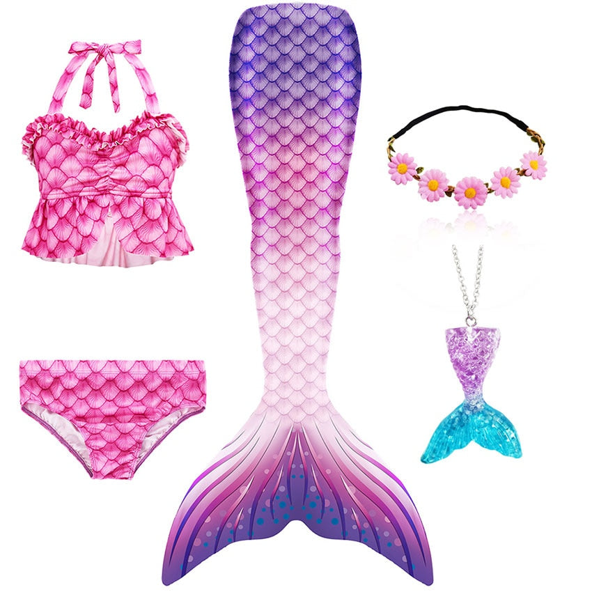 Mermaid Tail Swimsuit Set