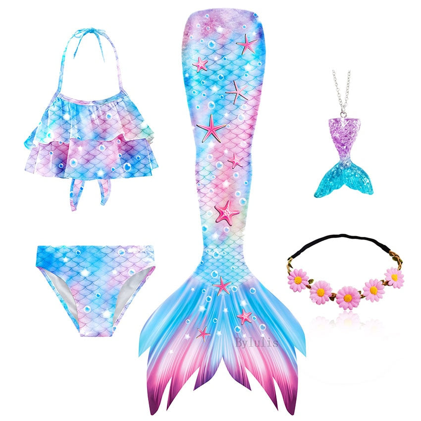 Mermaid Tail Swimsuit Set