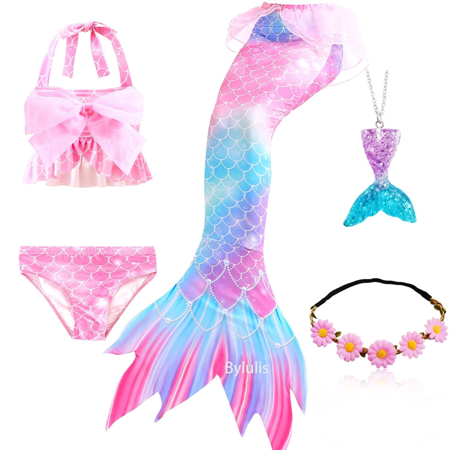 Mermaid Tail Swimsuit Set
