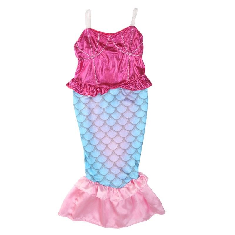 pink mermaid tail dress Pink Top Mermaid Tail Kids Dress – MermaidsWorld