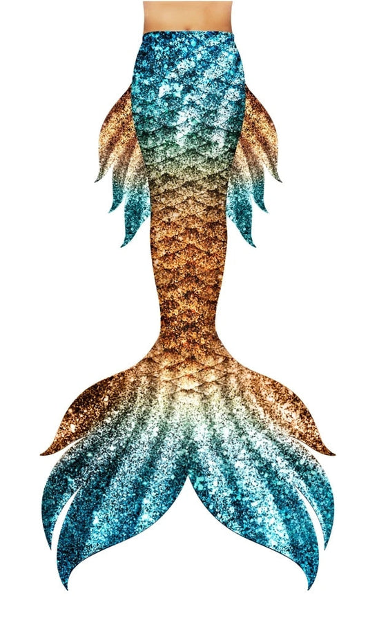 Bronze Beach Mermaid Tail
