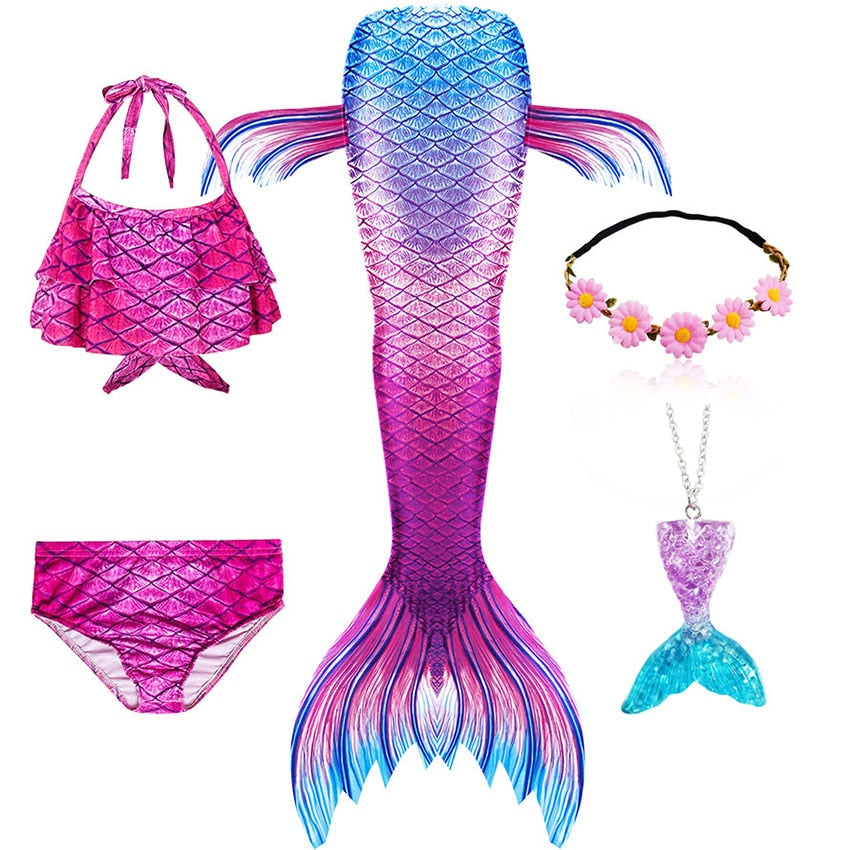 Little Mermaid Tail Swimsuit Set