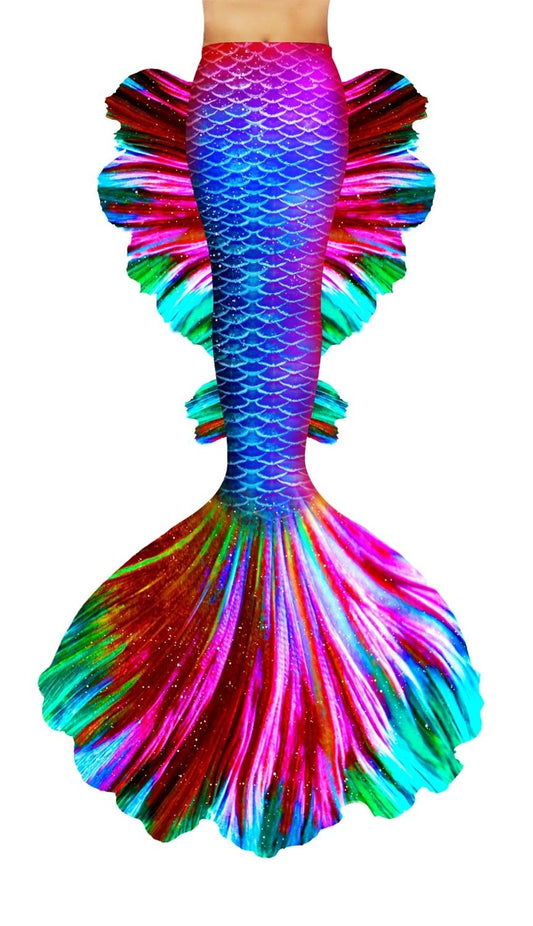 Vibrant Color Mermaid Tail