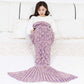 Purple & Pink Mermaid Tail Blanket
