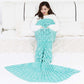 Sea Green Mermaid Tail Blanket