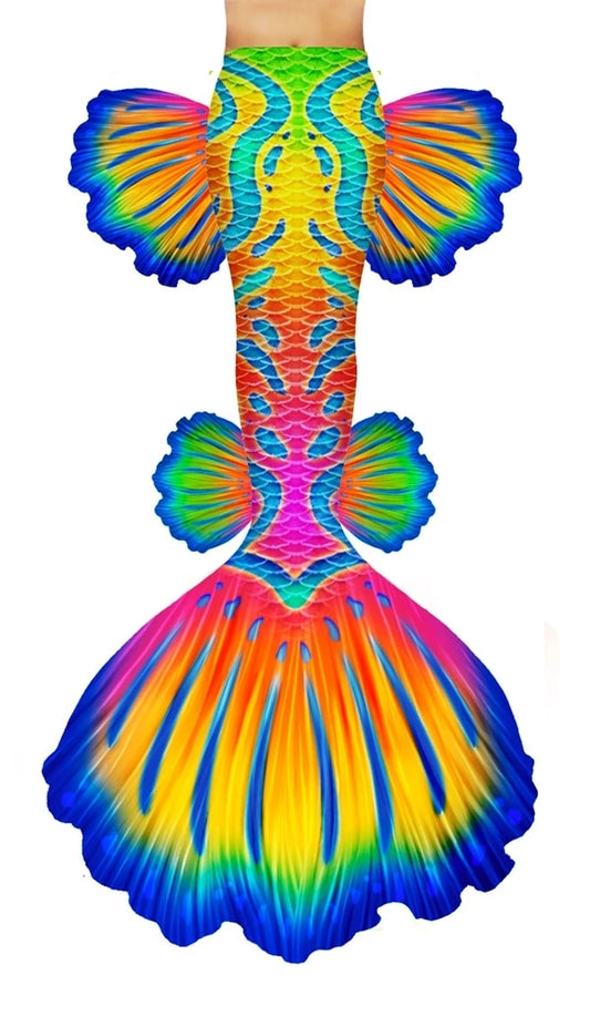 Cosplay Rainbow Mermaid Tail