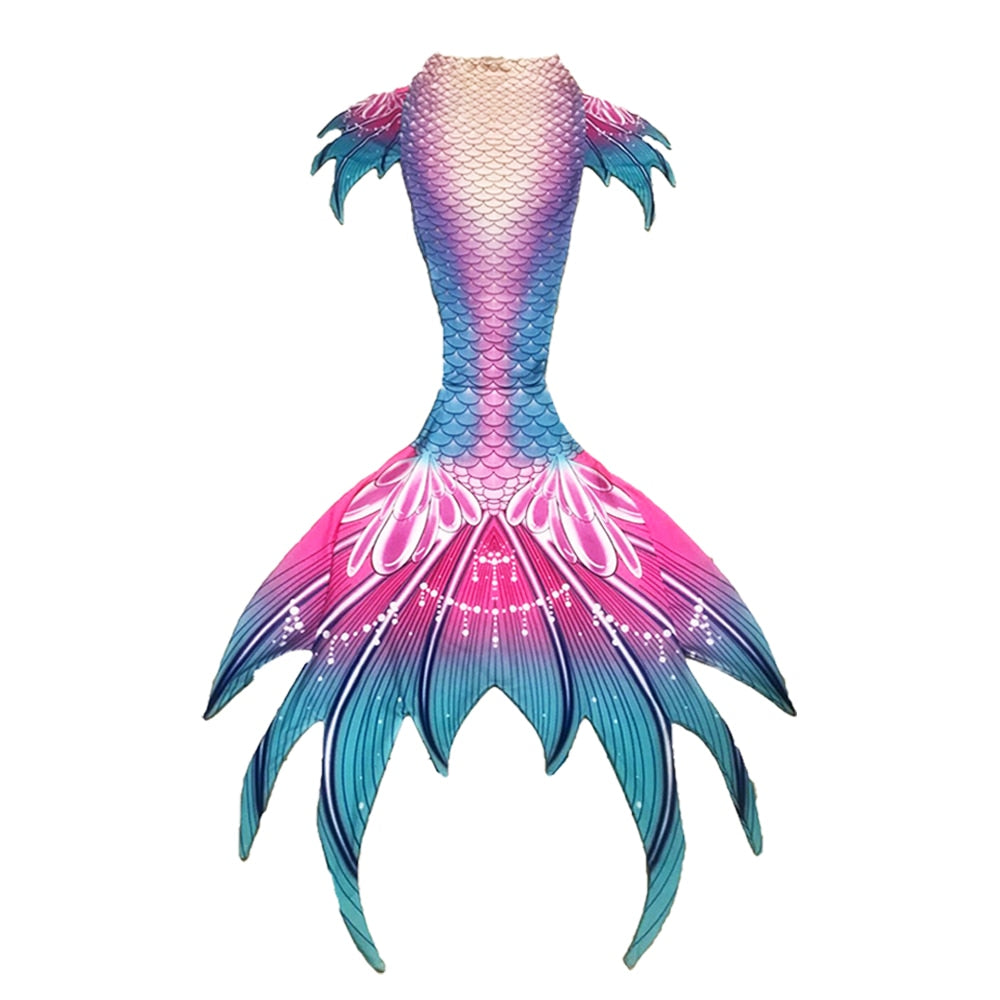 Multicolor Fairy Style Mermaid Tail
