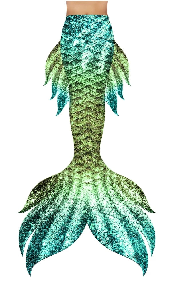 Aqua Green Mermaid Tail