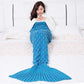 Blue Fish Scale Mermaid Blanket